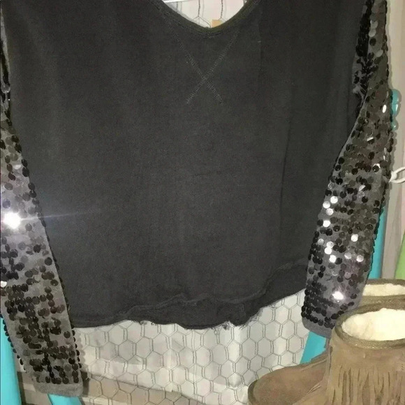 Free people Sm sequined crop top b1 - Picture 3 of 4